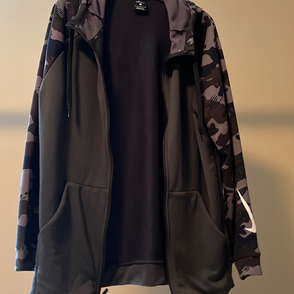 Nike grey and black camo jacket